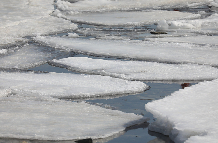 На реках Приморского края продолжается весеннее вскрытие льда
